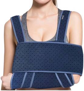 lot 11601 image: VELPEAU Arm Sling Shoulder Immobilizer - Can Be Used During Sleep - Rotator Cuff Support Brace - Adjustable Medical Sling for Broken & Fractured Bones, Dislocation, Sprains, Strains & Tears (Large)