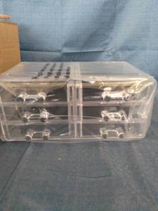 lot 11629 image: INNSWEET MAKEUO ORGANIZER 5.8 4-PIECES. TRANSPARENT ( X0028MO4U1)