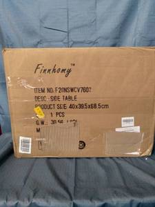 lot 11768 image: FINNHOMY NIGHTSTAND WITH STORAGE CABINET ( ITEM # F20NSWC7602) BLACK