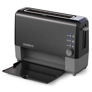 lot 11809 image: West Bend 2 Slice QuickServe Toaster - Black