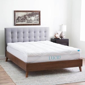 lot 11810 image: 3 Down Alternative Fiber Bed Topper by Lucid Queen