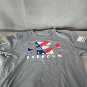 lot 11841 image: ARMOR FREEDOM TSHIRT, SIZE- YOUNG LRG GIRL