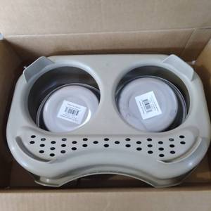 lot 11870 image: Stainless Steel Dog And Cat Bowls - Neater Feeder Deluxe Or Express Extra Replac