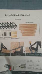 lot 15003 image: AZAMINE FLOATING SHELVES WALL M8UNTED SET OF 3 RYSTIC WALL SHELVES. NATURAL WOOD