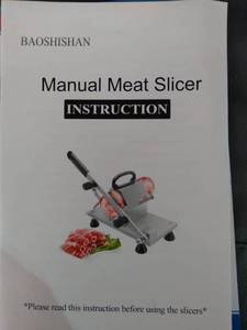 lot 17260 image: BAOSHISHAN MANUAL MEAT SLICER