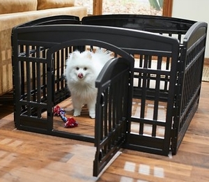 lot 11749 image: ALLISANDRO BLACK PET PLAY PEN ( X002C6RKK9)