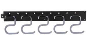 lot 11763 image: GARAGE STORAGE SYSTEM 6 BLACK WALL STORAGE KIT ( ITEM # TNBK29S009AJF)
