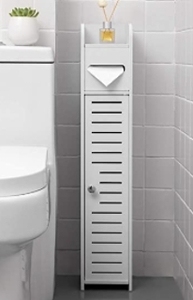 lot 11803 image: TUOXIN EM TOILET PAPER HOLDER STAND , BEDROOM- WHITE, ITEM#ZJ-200W-TX