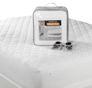 lot 11805 image: Premium Mattress Heating Pad Queen Size 60x80 Inch  Quilted Cotton Electrical M