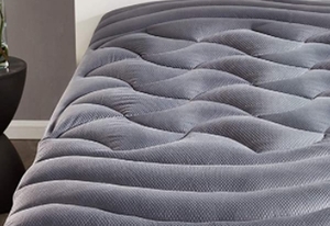 lot 15007 image: SLEEP ZONE CAL-KING MATTRESS PAD TOPPER GREY