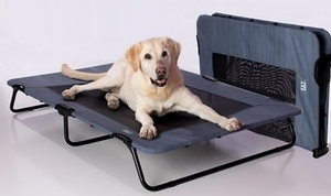 lot 17197 image: Pet Gear Lifestyle Pet Cot Elevated Bed  No Assembly Required  Premium Tear...