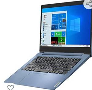 lot 613 image: Lenovo IdeaPad 1 14 14.0 Laptop, 14.0 HD (1366 x 768) Display, Intel Celeron N4020 Processor, 4GB DDR4 RAM, 64 GB SSD Storage, Intel UHD Graphics 600, Win 10 in S Mode, Ice Blue