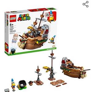 lot 666 image: LEGO Super Mario Bowser��s Airship Expansion Set 71391 Building Kit Collectible Build-Display-and-Play Toy for Kids, New 2021 (1,152 Pieces)