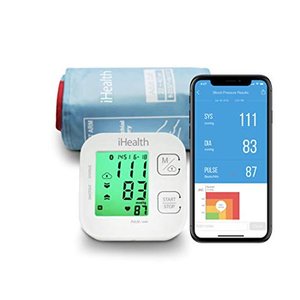 lot 696 image: iHealth Track Wireless Upper Arm Blood Pressure Monitor with Wide range Cuff that fits Standard to Large Adult Arms , Bluetooth Compatible for Apple & Android Devices