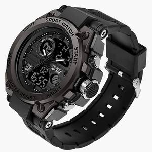 lot 715 image: Mens Military Watch Outdoor Sports Electronic Watch Tactical Army Wristwatch LED Stopwatch Waterproof Digital Analog Watches