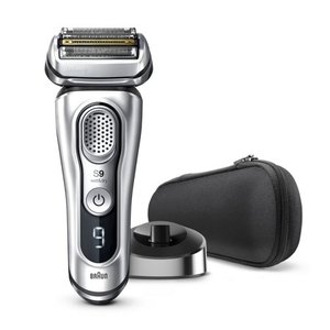 lot 729 image: Braun Series 9 9330s Mens Wet Dry Electric Shaver with Charging Stand