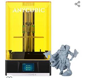 lot 739 image: ANYCUBIC Photon Mono X 3D Printer, UV LCD Resin Printer with 8.9 4K Monochrome Screen, WiFi Control and Fast Printing, Printing Size 192mmx120mmx245mm  7.55inx4.72inx9.84in