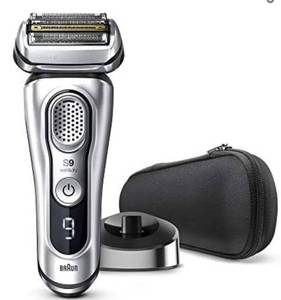 lot 747 image: Braun Electric Razor for Men Pop-Up Precision Beard Trimmer, Rechargeable, Wet & Dry Foil Shaver with Travel Case, Silver