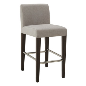 lot 2414 image: CHITA 26 Counter Height Barstool, Wood & Upholstered Fabric Bar Stools, Gray $239.00