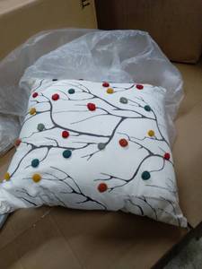 lot 2426 image: Rizzy Home Abstract Design Polyester Filled Decorative Pillow, 20 x 20
