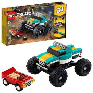lot 5641 image: LEGO Creator 3in1 Monster Truck Toy 31101 Cool Building Kit for Kids (163 Pieces)
