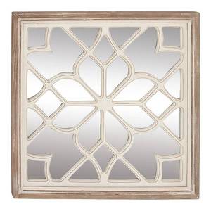lot 5642 image: 30 x 30 Modern Wooden Lattice Mirrored Decor - Olivia & May