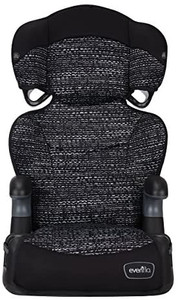 lot 5644 image: Evenflo Big Kid AMP High Back Booster Car Seat, Static Black