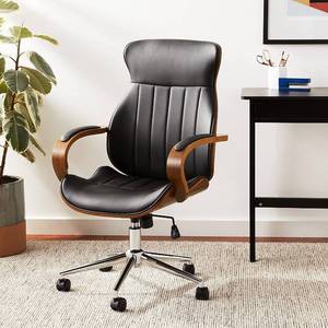 lot 6445 image: iDS Contemporary Walnut Wood Executive Swivel Ergonomic With Arms Office