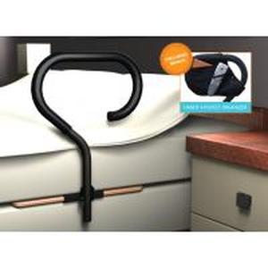 lot 6470 image: Stander Bed Cane Safety Hand Rail for Seniors, Height Adjustable Adult Bed Rail for Elderly with Padded Handle and Organizer Pouch