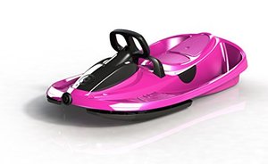 lot 6476 image: Gizmo Riders Stratos - 2-Person Racing Style Bobsled with Steering Wheel, Corrosion Free Plastic with Snap Together Assembly, Holds 250lbs, Ages 3 and Up (Monster Pink)