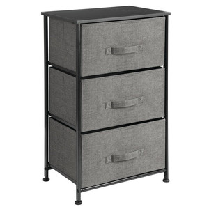 lot 6499 image: mDesign Vertical Dresser Storage Tower with 3 Drawers