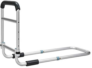 lot 6512 image: OasisSpace Bed Rail - Fall Prevention Safety Bar for Seniors, Disabled - Adjustable Bed Rail for Seniors, Adjustable Bed Rail for King, Queen, Full, Twin - Stability Bar Handle