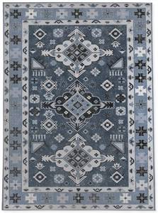 lot 6526 image: MODERN PERSIAN BLUE Bath Rug By Kavka Designs 2 x 3