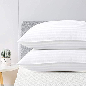 lot 6537 image: Viewstar Pillows Queen Size 2 Pack Cooling Cotton Pillow Hotel Quality Down Alternative Bed Pillows for Sleeping Pillows for Side and Back Sleepers, Soft Fluffy & Breathable 20 x 28