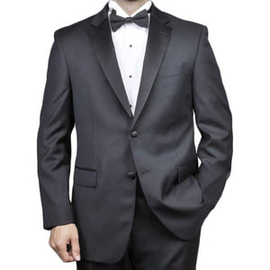 lot 6545 image: Red Labeled Mantoni Mens 2-button Black Premium Wool Tuxedo (Jacket and Pant) - Retail$209.99