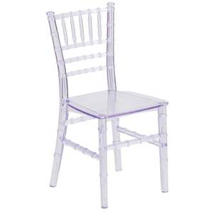 lot 6561 image: Flash Furniture Kids Crystal Transparent Chiavari Chair, Stackable (5 Pieces)