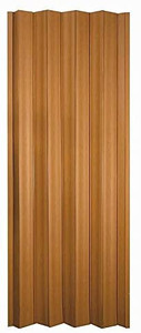 lot 7531 image: Home��Style Regent PVC Accordion Style Door, Fruitwood