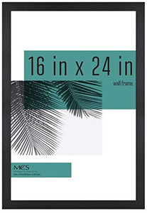 lot 7541 image: MCS Industries Studio Gallery Frames, 16x24 in, Black Woodgrain