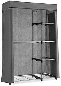 lot 7549 image: Whitmor Deluxe Utility Closet - 5 Extra Strong Shelves - Removable Cover