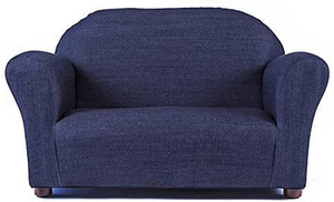 lot 7566 image: Keet Roundy Denim Childrens Sofa, Blue
