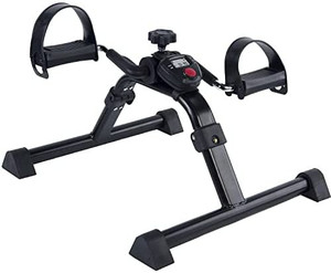 lot 7567 image: Folding Pedal Exerciser, Mini Exercise Bike Under Desk Bike Foot Pedal Exerciser, Foot Hand Cycle Portable Peddler Machine Bicycle Exerciser Arm Leg Exerciser while Sitting