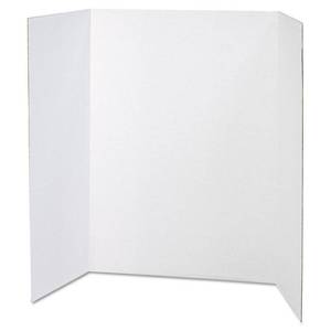 lot 7601 image: Pacon 3763 Single Walled Presentation Board 48inx36in 24CT White