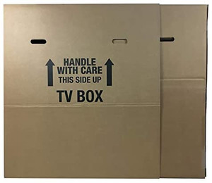 lot 7603 image: TV Moving Box - 2 Pack