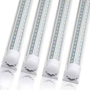 lot 7606 image: T8 Led Tube Super Bright V-Shape Led Tube Light with Upgraded Led Lights Plug and Play (4FT4pack)