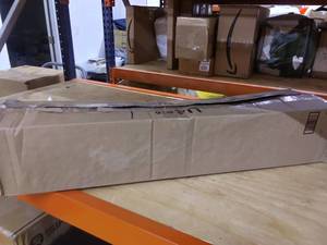 lot 5633 image: CanDo Foam Roller Black X Firm 6 x 36 in Round