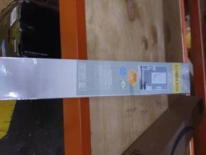 lot 5634 image: Achim GII Morningstar Indoor Cordless White Vinyl Light Filtering Window Mini Blind, 48 L x 35 W