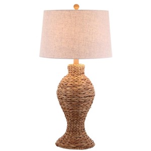 lot 3498 image: Jonathan Y Elicia Seagrass Weave Led Table Lamp