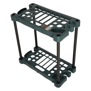 lot 3593 image: Stalwart Compact Garden Tool Wall Storage Rack