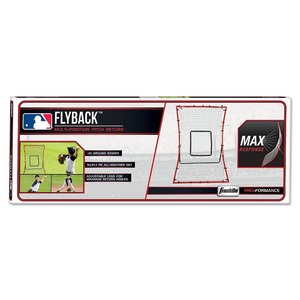lot 3610 image: Franklin Sports - Pitch Back Baseball Rebounder - 68 x 48 Inch - BlackRed