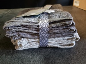 lot 3665 image: NYL Home 6 Pack Ombre Washcloth Set 12x12